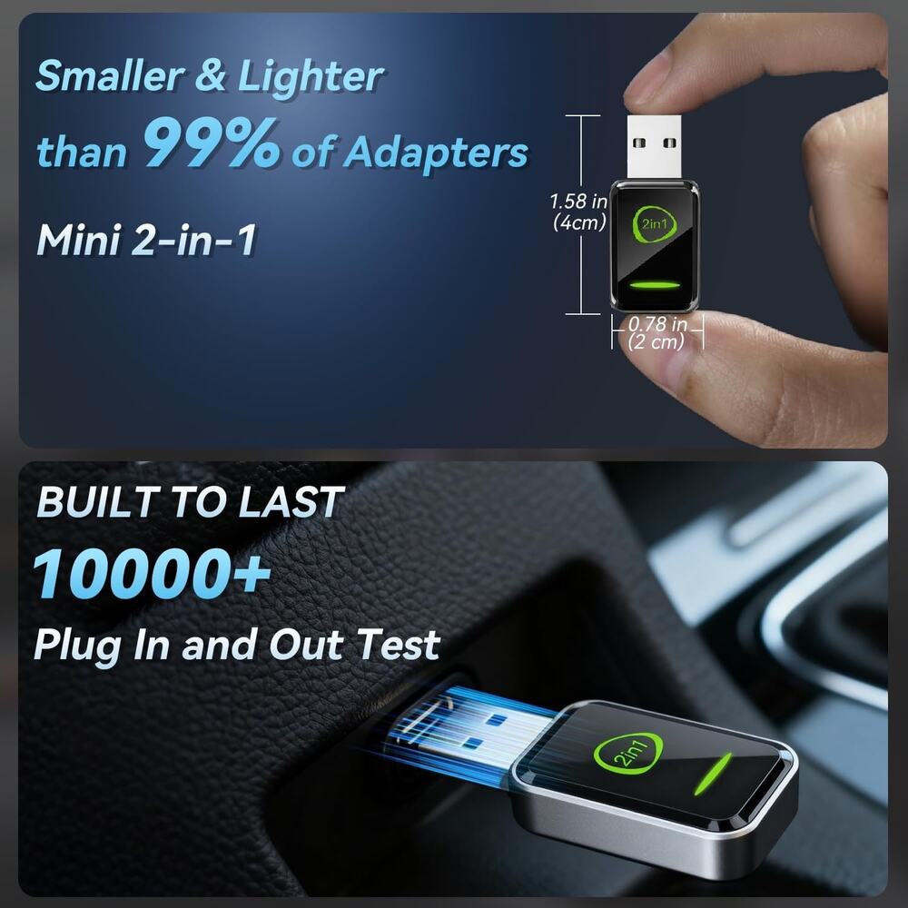 Mini Wireless CarPlay Adapter For Apple IPhone IOS 10+,No Delay & Fast, Plug & - Picture 8 of 15